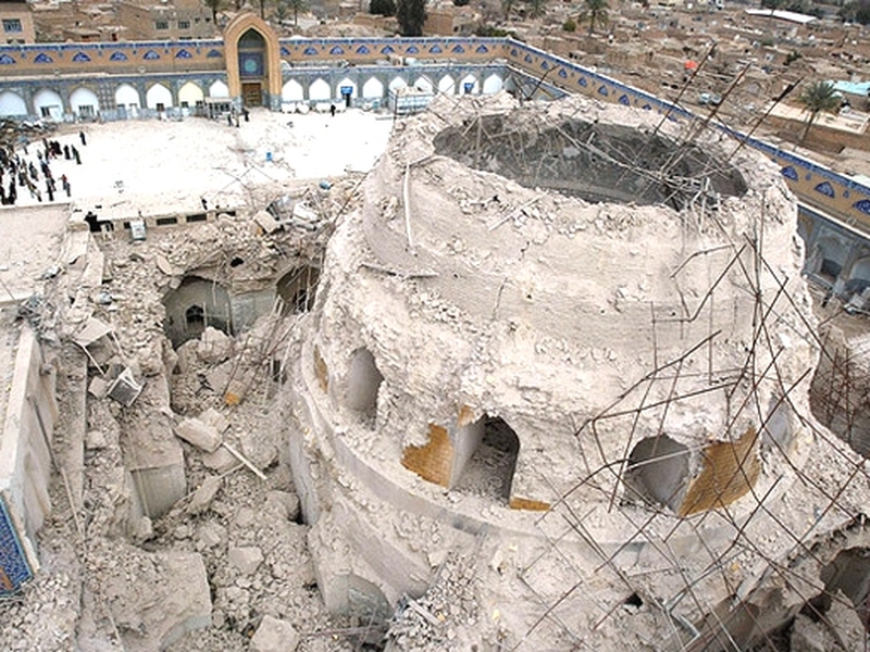 Golden Mosque - Damaged in 2006 attack
