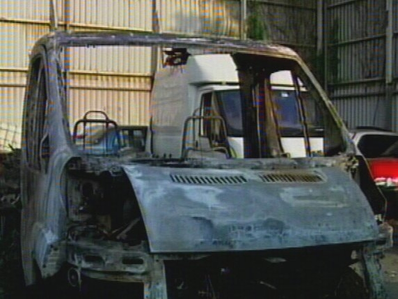 Arson - Camper van was found burned out