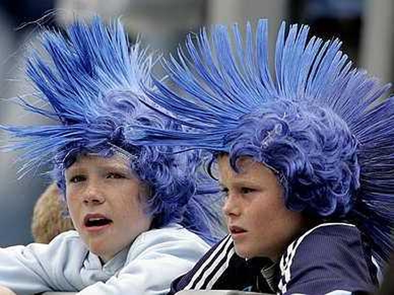 Dublin fans in untraditional matchday head gear