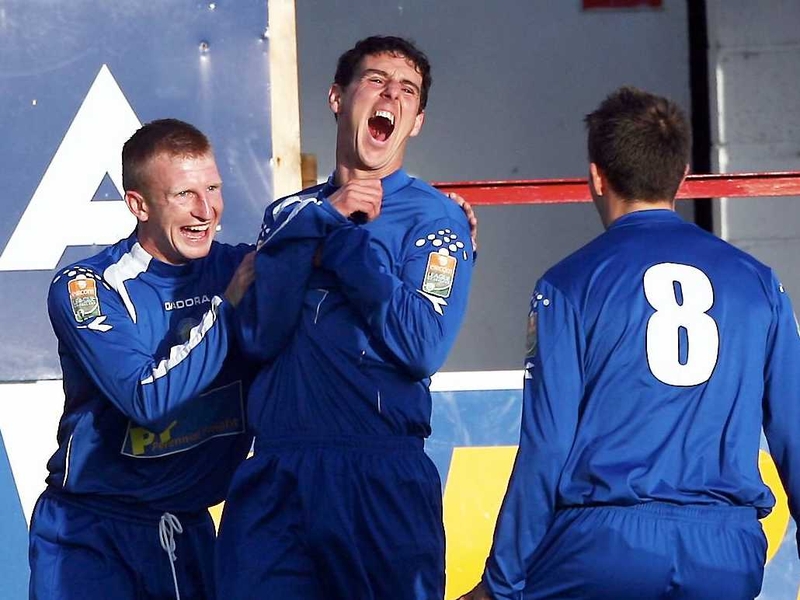 Vinny Sullivan scored Waterford United's second goal at the Showgrounds