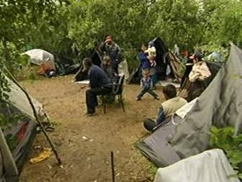 M50 Roundabout - Family camped there for two months