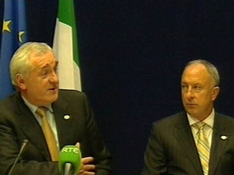 Bertie and Dermot Ahern - Treaty to be put to referendum