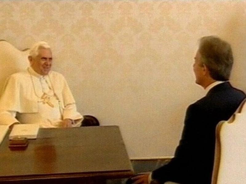 Tony Blair - Met Pope Benedict in June