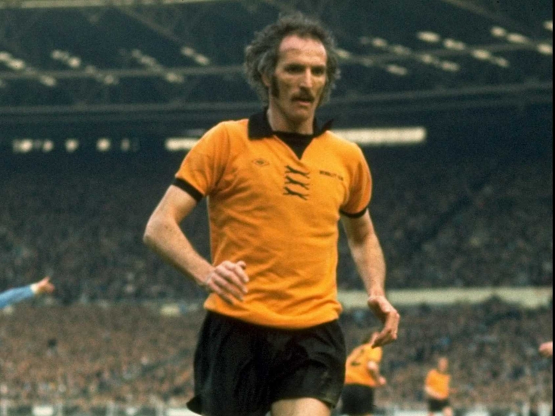 Derek Dougan helped Wolves to win the 1974 League Cup (above)