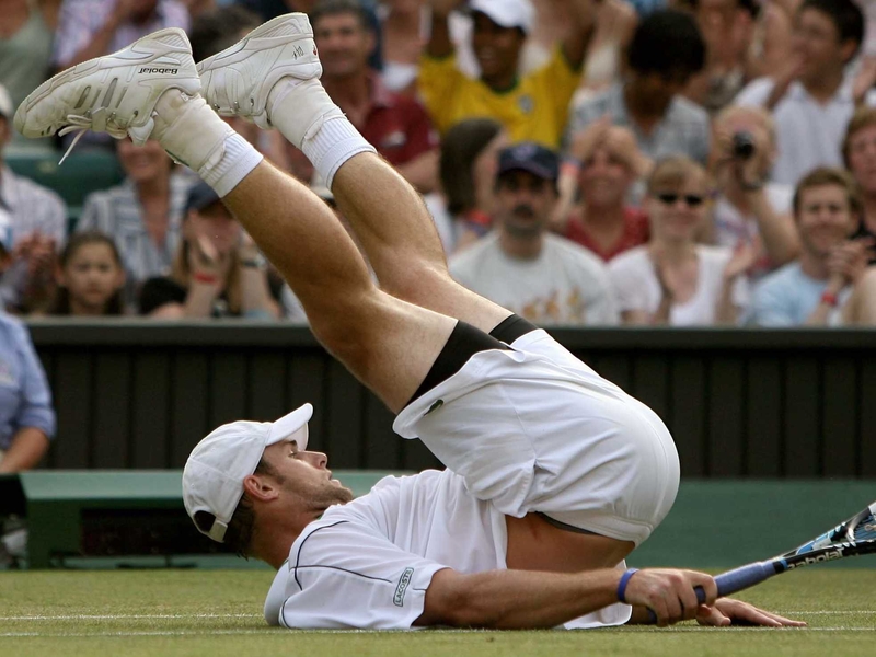 Andy Roddick is the last American left in the Men's Singles draw