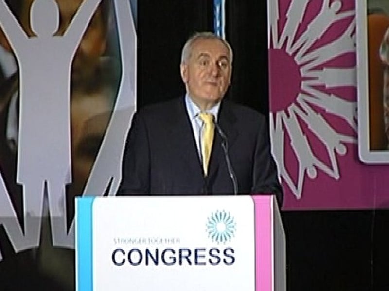 Bertie Ahern - Apology for 'bad choice of words'