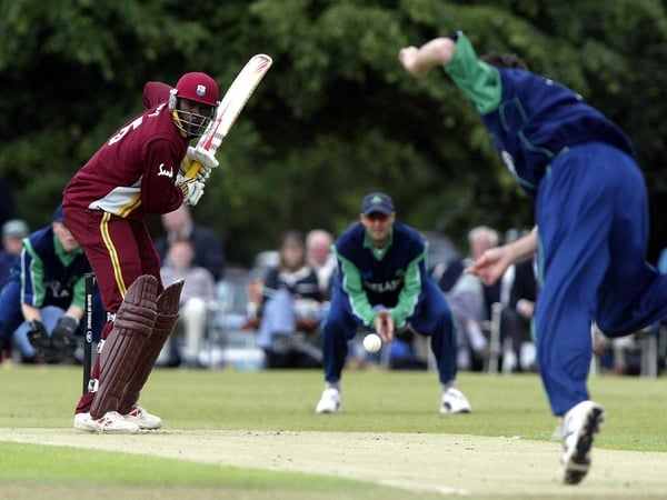 Chris Gayle captained West Indies for the first time and hit 66 off 49 balls