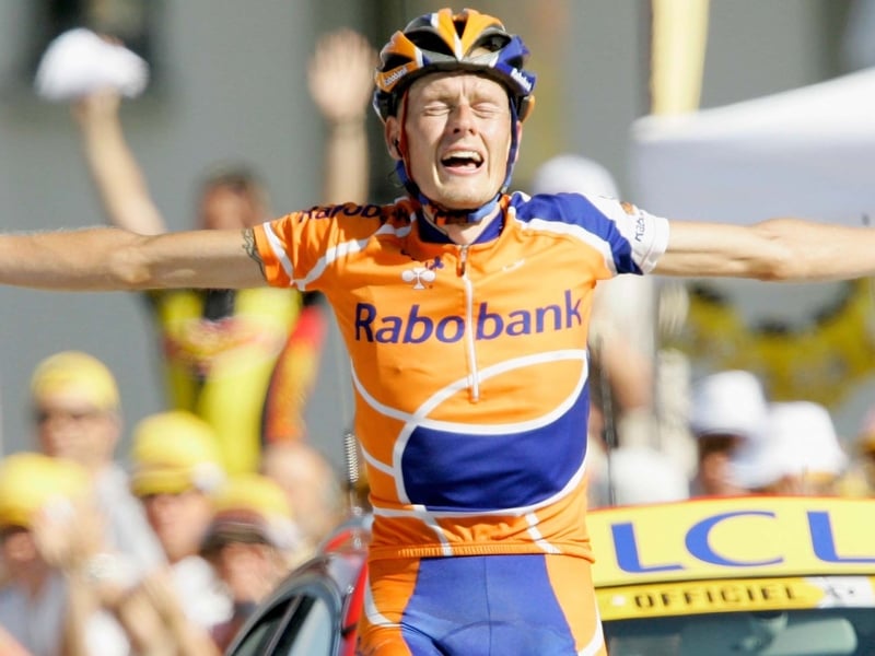 Michael Rasmussen is now in yellow after today's mountain stage