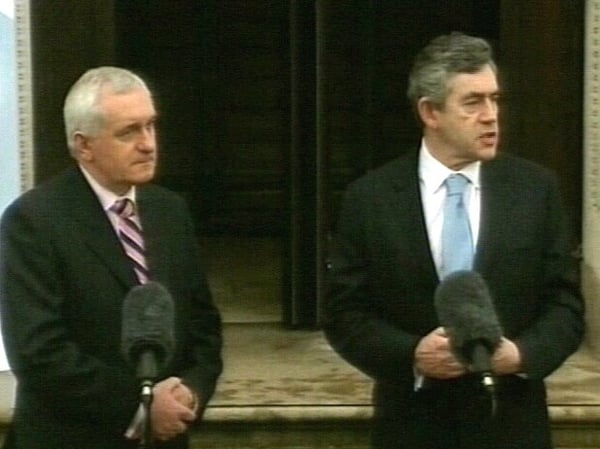 Bertie Ahern &amp; Gordon Brown - First talks since Blair departure