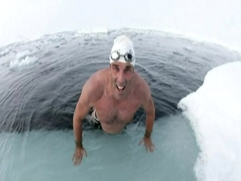 Lewis Gordon Pugh - 18 minute Arctic swim