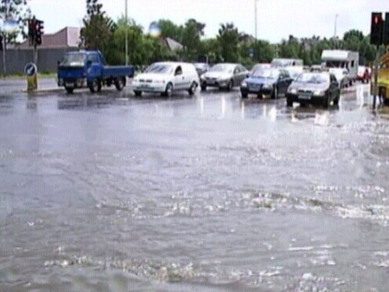 Dublin - Torrential rain led to flash flooding