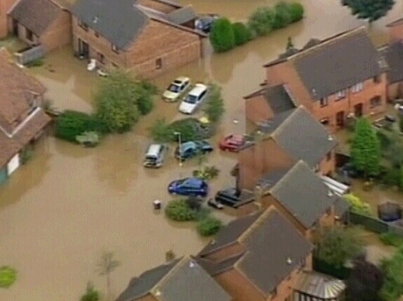 England - Widespread evacuations