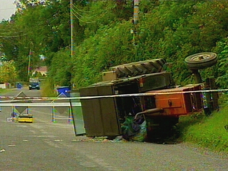 Tractor - Accident near Tuam occurred last night