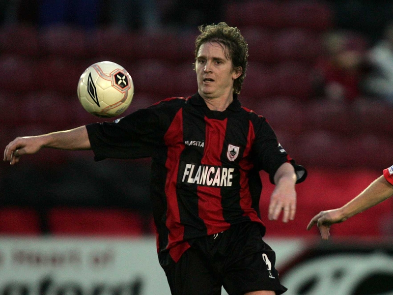 Dessie Baker's cross led to Longford Town's second goal