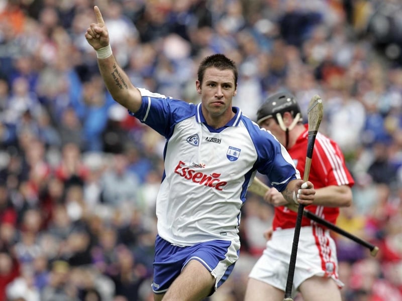 Dan Shanahan wheels away after scoring his second goal