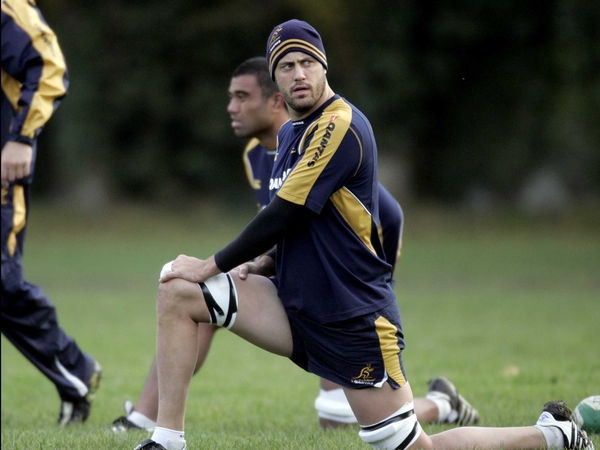 Nathan Sharpe and his Australian team-mates are being put through some character-building activities