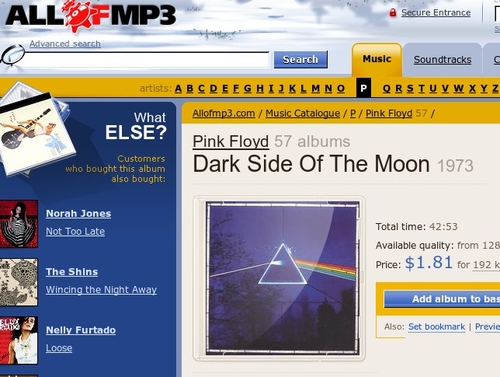 Cheap download site - Russian company replaced it with mp3sparks.com