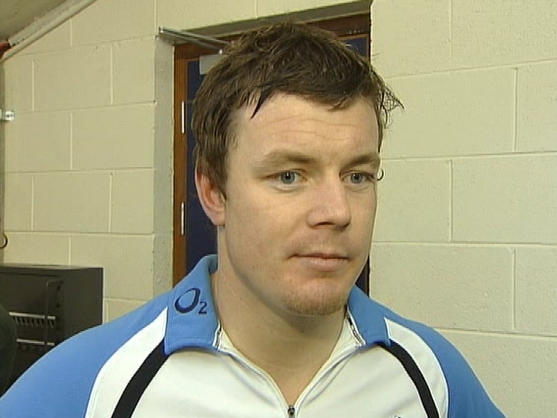 Brian O'Driscoll took part in a rugby fitness session on Tuesday