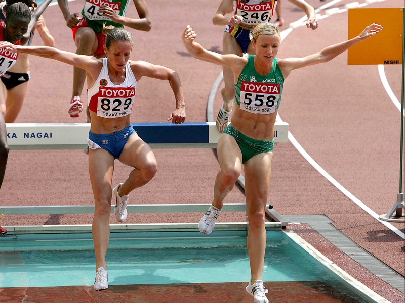 Roisin McGettigan during her heat