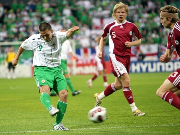 David Healy's scoring record at international level compares favourably with the best strikers on the planet