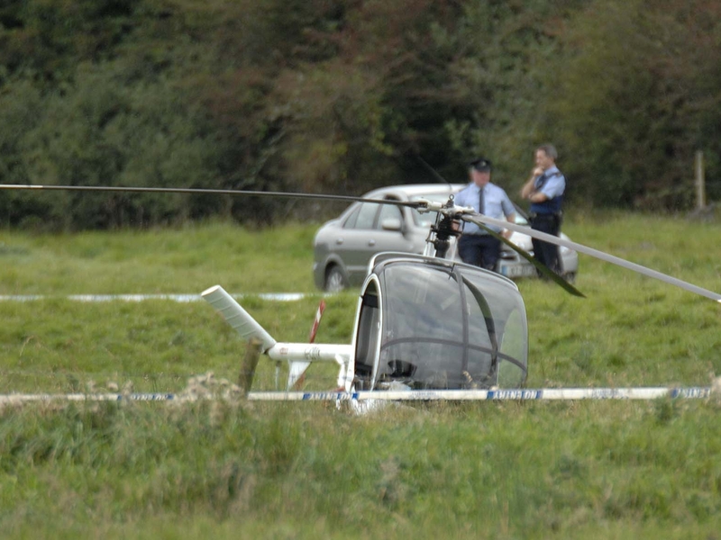 Ballycumber - Two hurt in helicopter crash