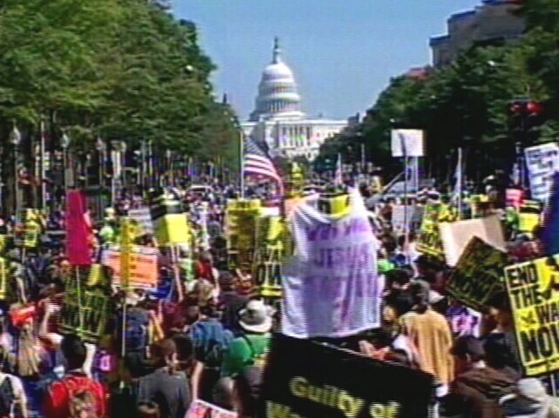Washington - Thousands protested over war in Iraq