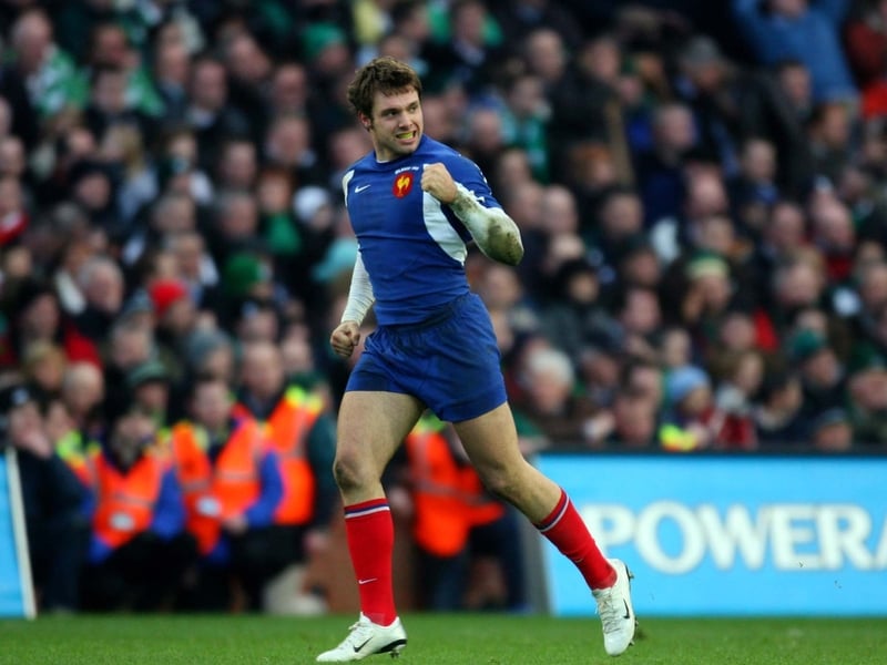 Man of the match Vincent Clerc ran in two tries at Murrayfield this afternoon