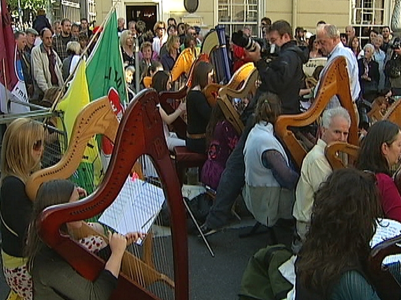 Demonstration - Day-long protest to get the motorway rerouted