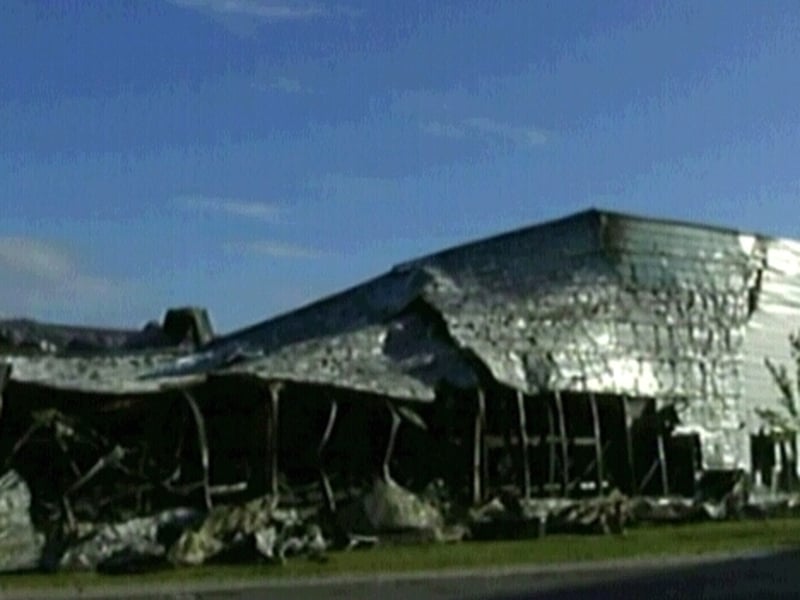 Little Island - Fire destroyed chemical plant warehouse