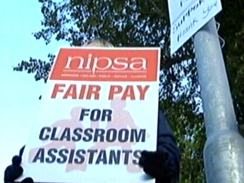 Northern Ireland - Classroom assitants picketing