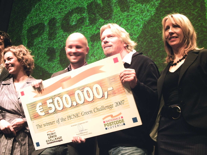 Richard Branson &amp; Igor Kluim - The winning green idea announced in Amsterdam was worth €500,000