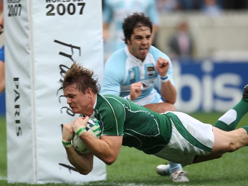 Brian O'Driscoll's first-half try had given Ireland hope