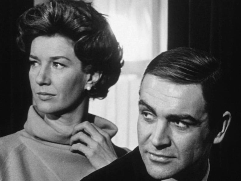 Lois Maxwell with Sean Connery