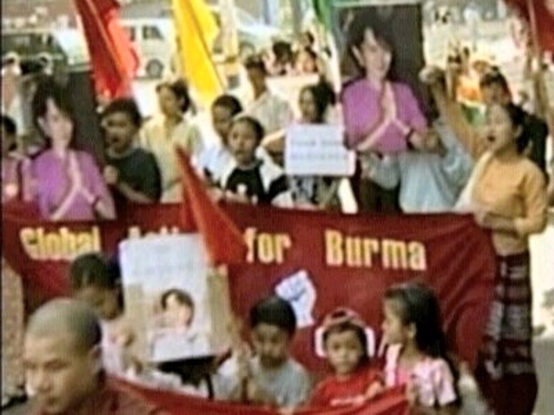 Burma's Ripple Effect - Indian protestors decry their Government's links to Burma