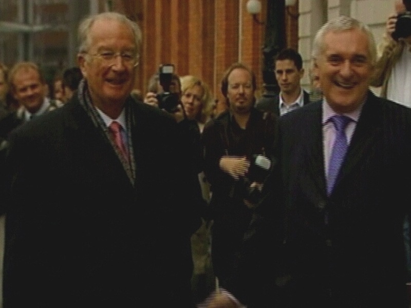 King Albert - Praise for the peace process