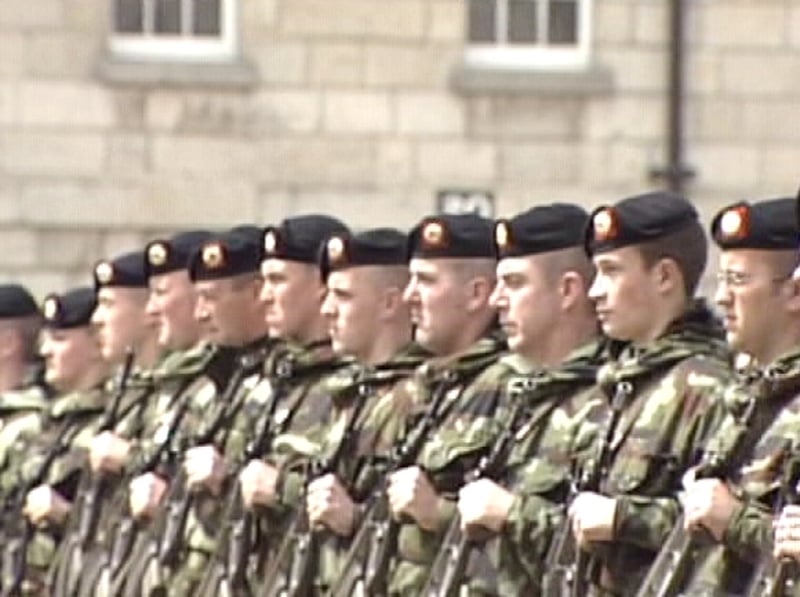 Irish soldiers - Camp in Chad being readied