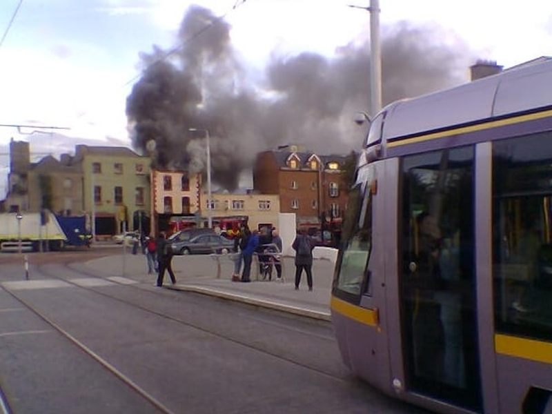 Dublin - Fire in derelict building