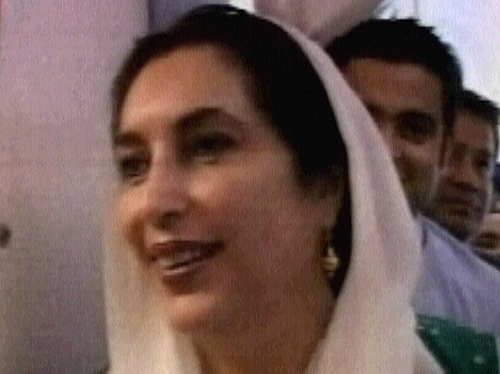 Benazir Bhutto - Visited ancestral village