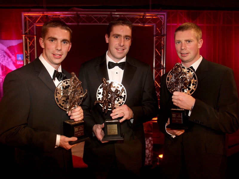 Marc, Tomás and Darragh Ó Sé with their awards