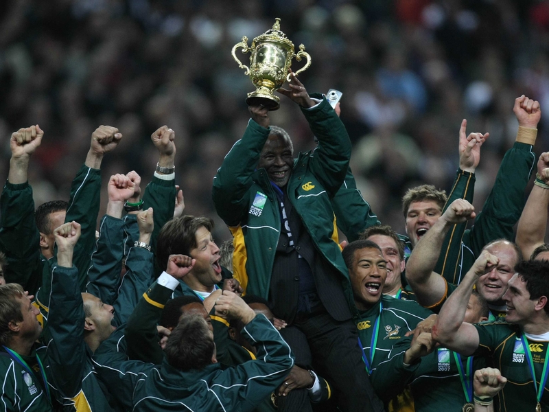 The South African rugby team were treated to a heroes welcome when they returned home