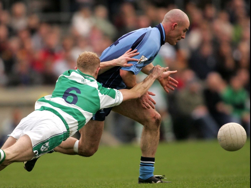 Mullingar's David Miller can't catch Martin Flanagan of Tyrrellspass