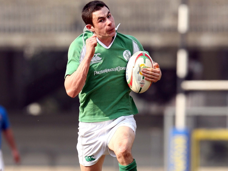 Felix Jones in action for the Irish U-20 side