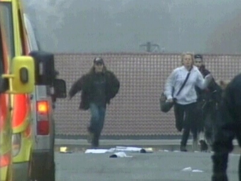 Finland - Students flee shooting