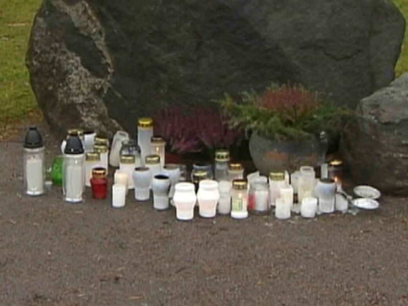 Memorial in Finland - For those who died in shooting