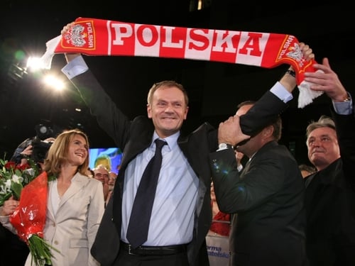 Donald Tusk was angry with the awarding of a late penalty to Austria
