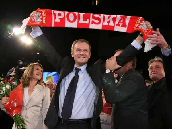 Donald Tusk was angry with the awarding of a late penalty to Austria