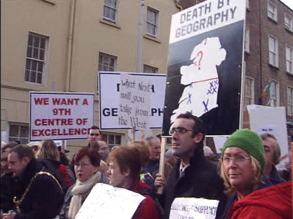 Molesworth Street - Protest over cancer plans
