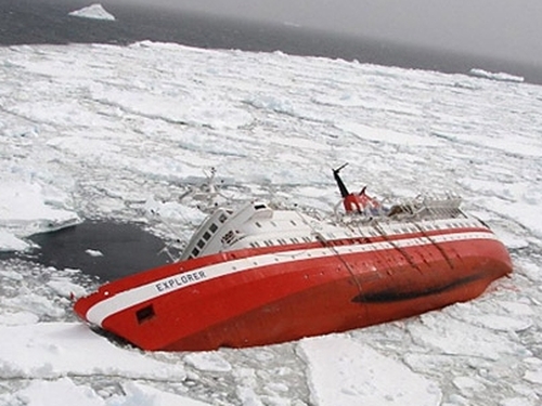 MS Explorer - Sank off Antarctica