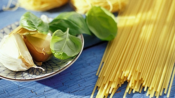 Linguine with Lemon, Pine Nuts, Pecorino and Rocke