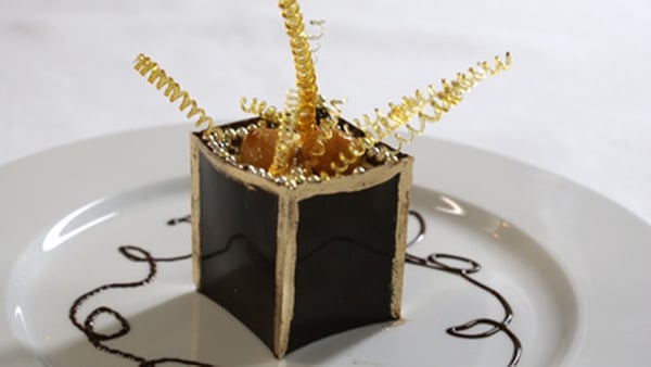 Dark Chocolate Box with White Chocolate Mousse